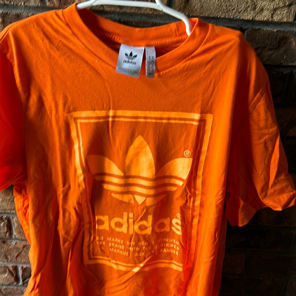Addidas orange cool shirt